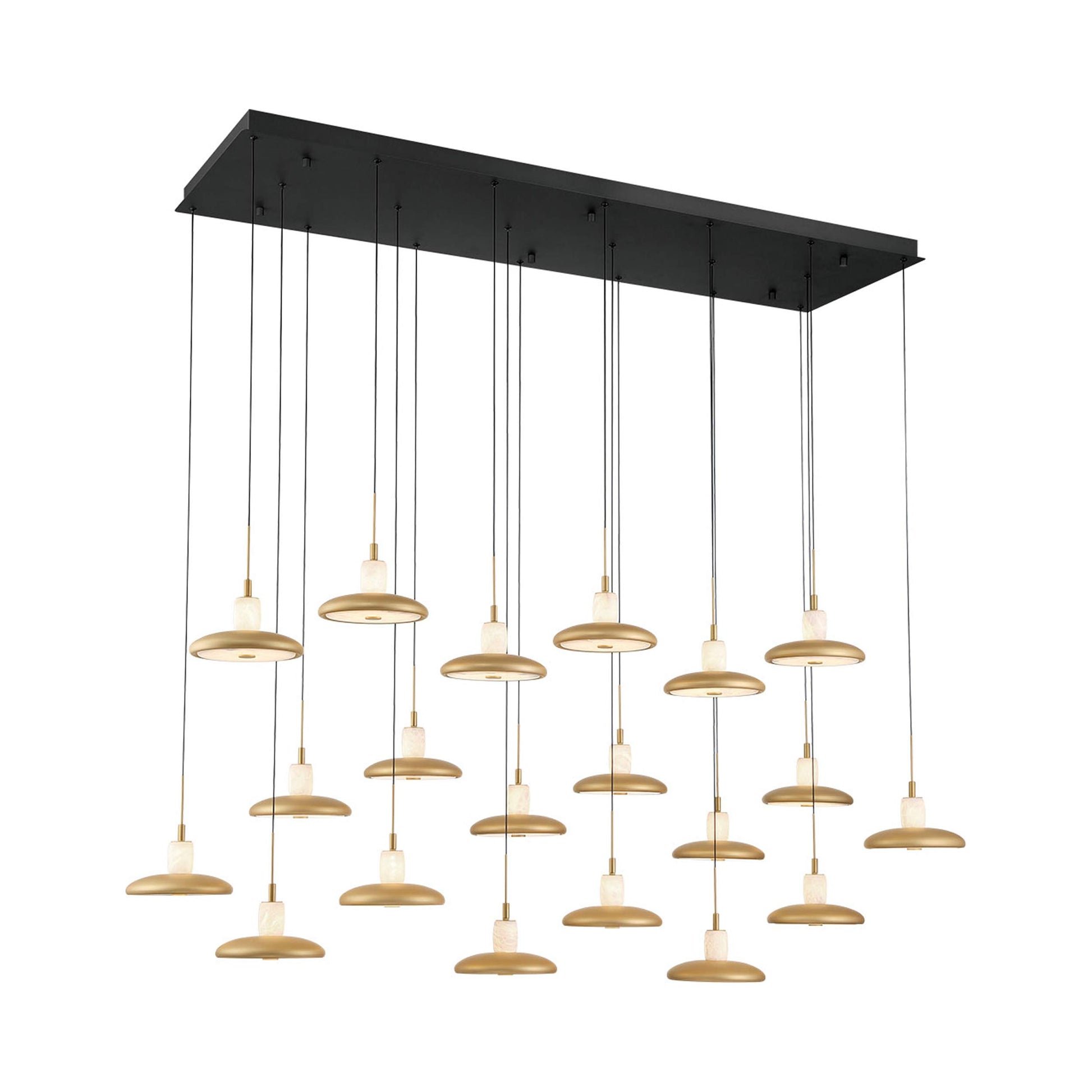 Mantova Rectangular LED Chandelier in Detail.