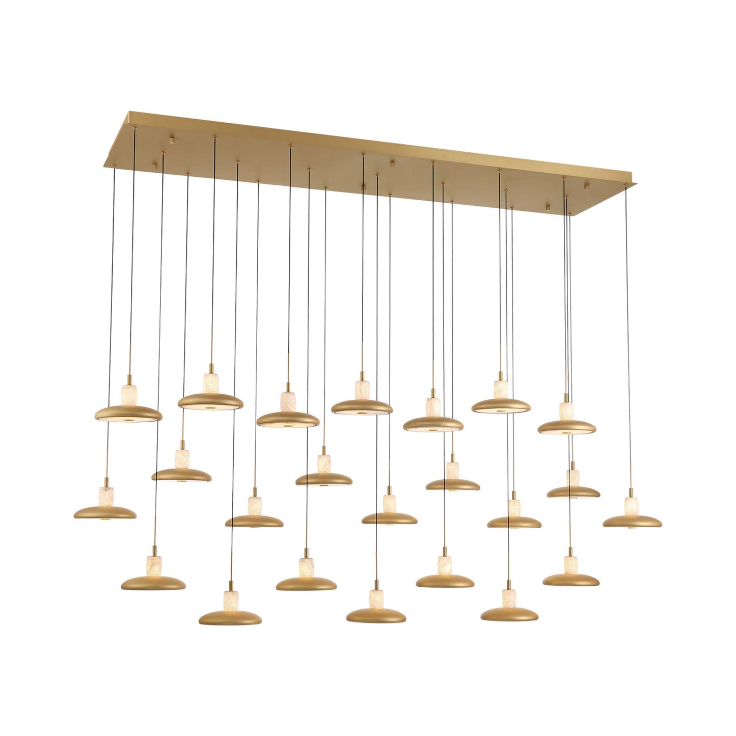 Mantova Rectangular LED Chandelier in Detail.