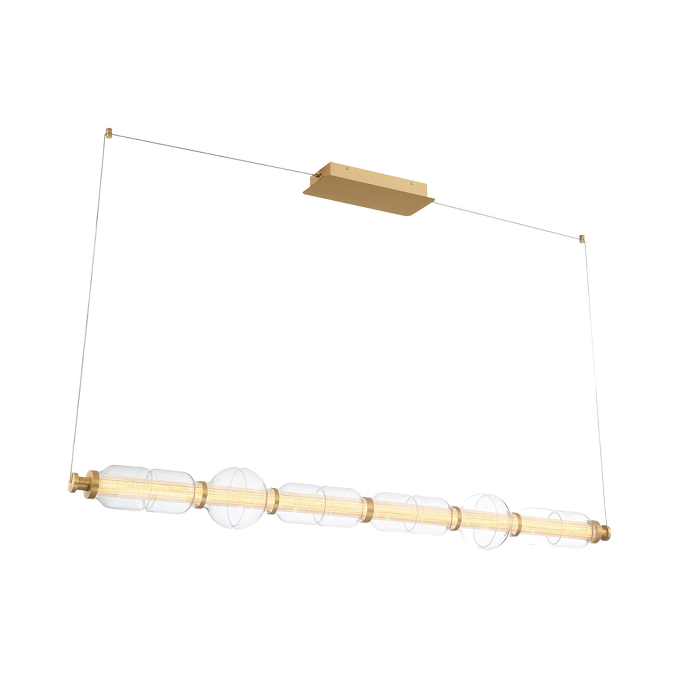 Milazzo Linear LED Chandelier in Detail.
