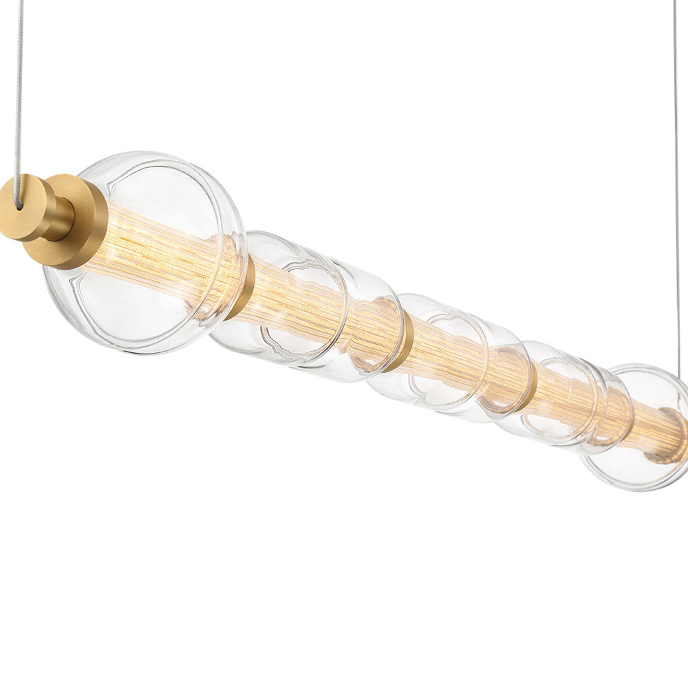 Milazzo Linear LED Chandelier in Detail.