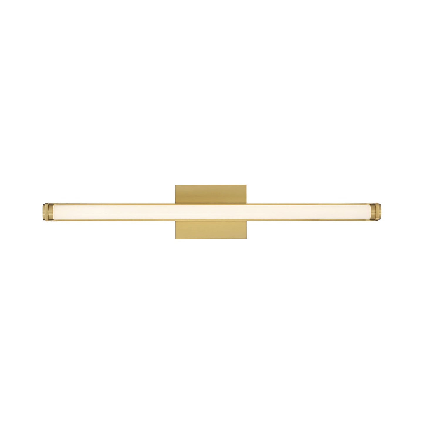 Mola LED Bath Vanity Light in Plated Brushed Gold (30-Inch).