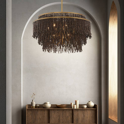 Molfetta Chandelier in living room.