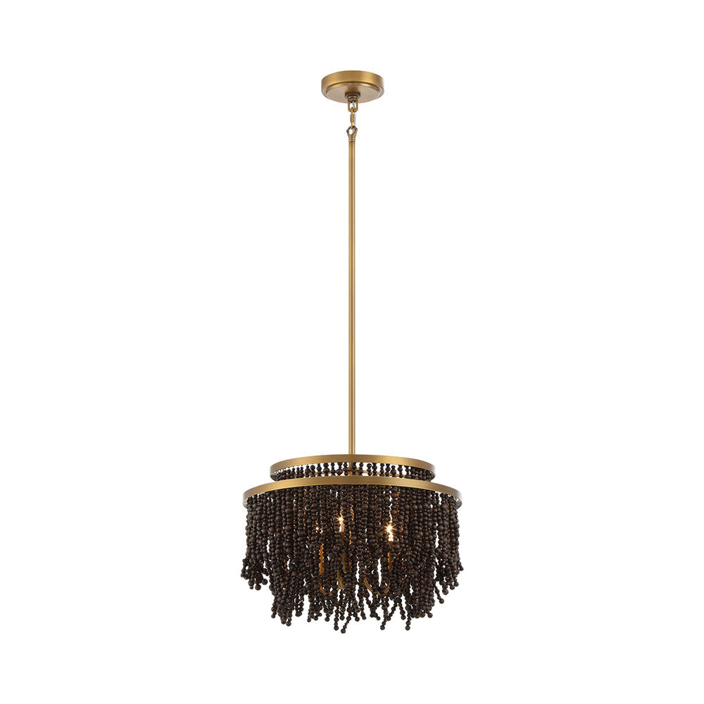 Molfetta Convertible Pendant Light in Black.