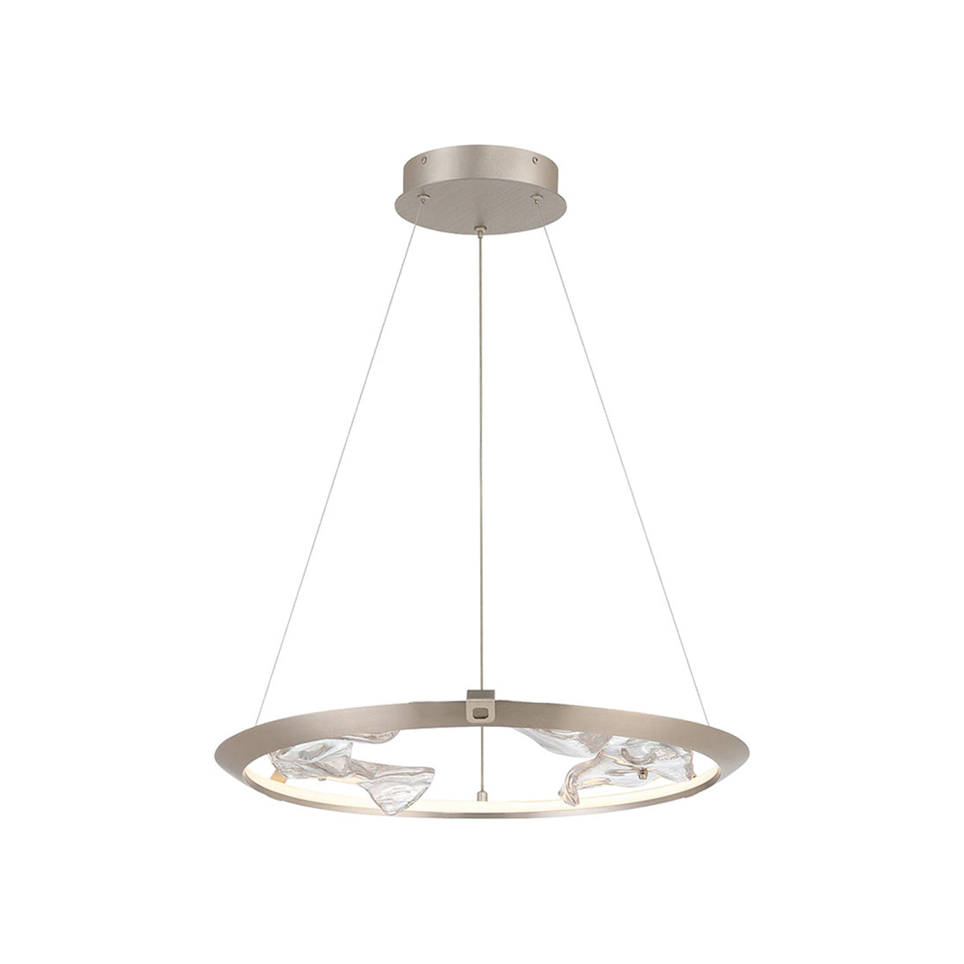 Nettuno LED Chandelier in Metallic Brushed Champagne (Small).