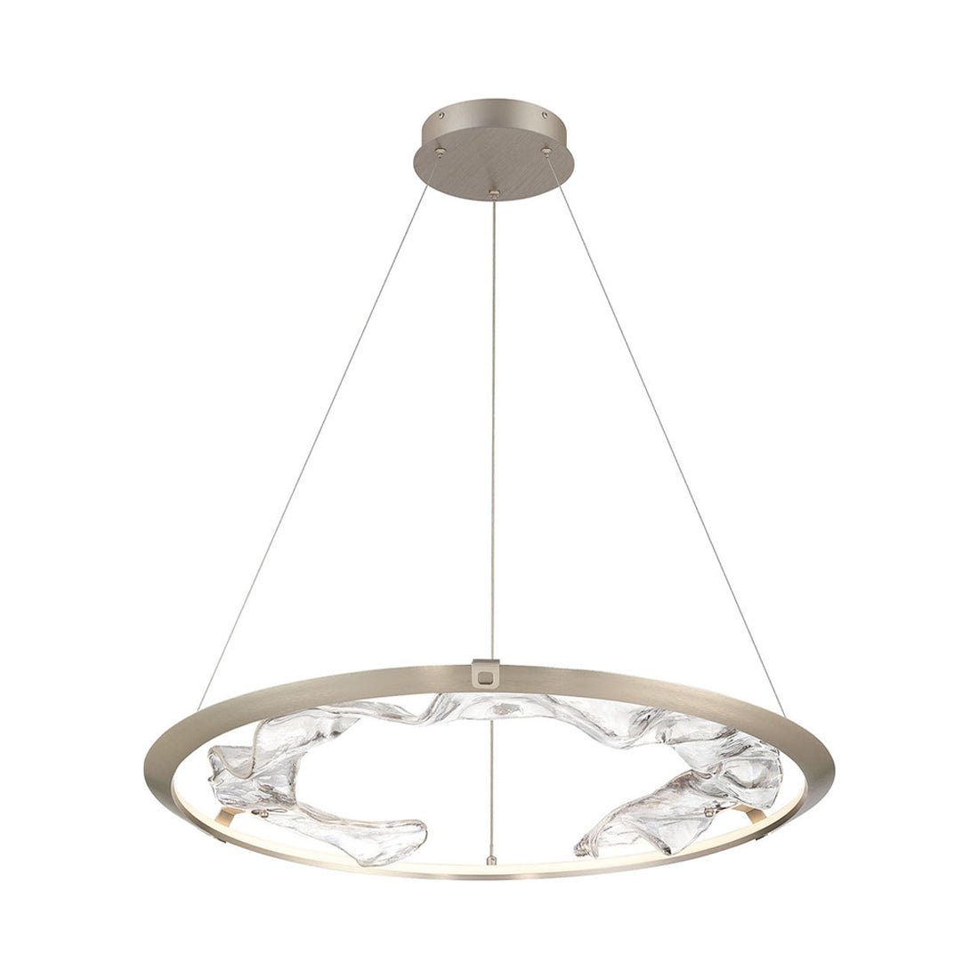 Nettuno LED Chandelier in Metallic Brushed Champagne (Large).
