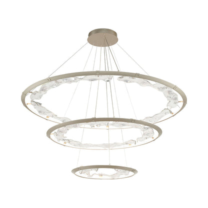 Nettuno Multi Light LED Chandelier in Brushed Champagne (3-Tier).