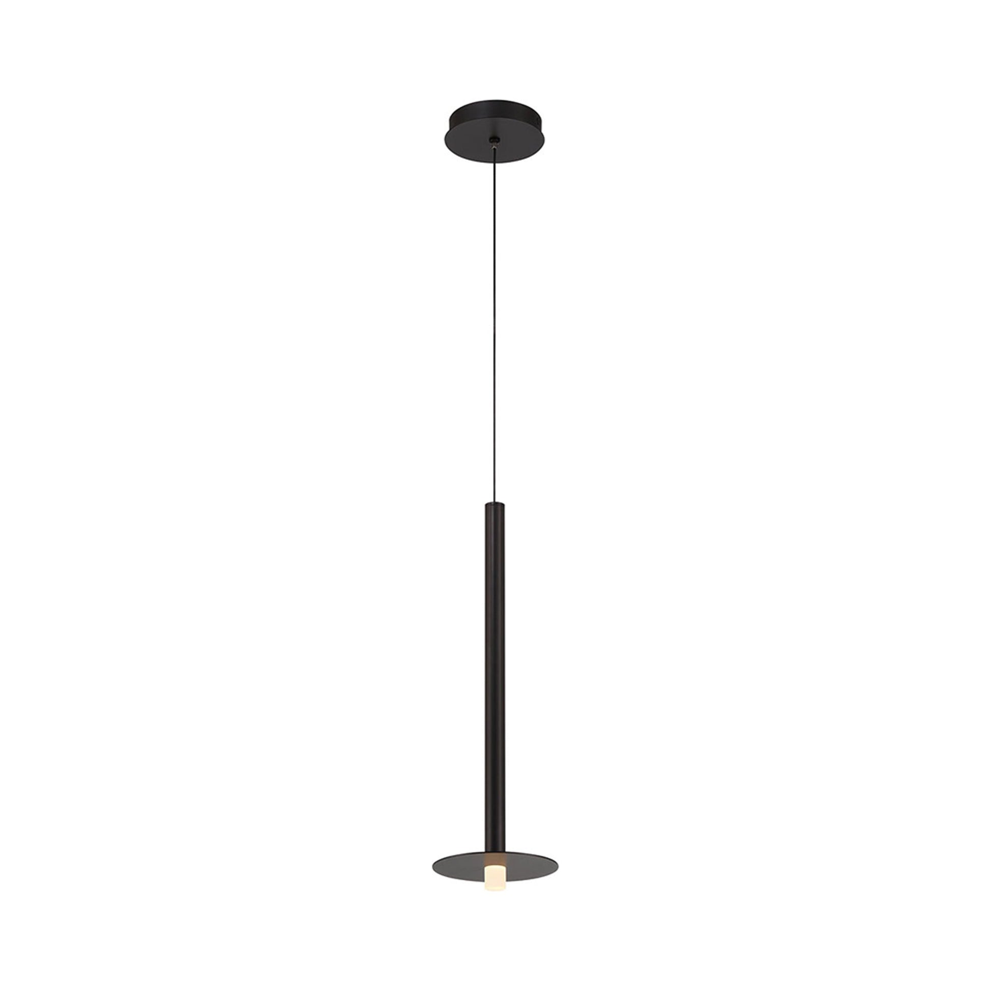 Piatto LED Pendant Light in Matte Black.
