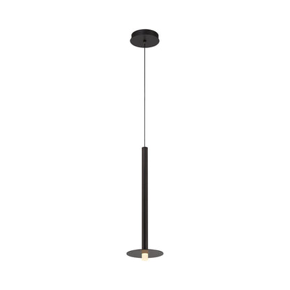 Piatto LED Pendant Light in Matte Black.