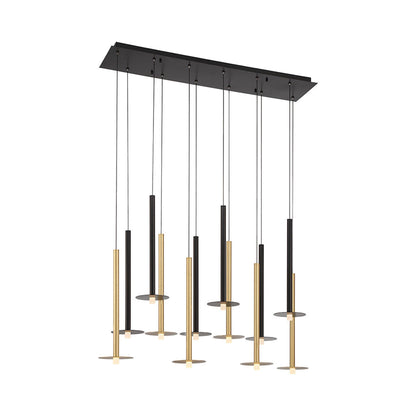 Piatto Linear LED Chandelier in Detail.