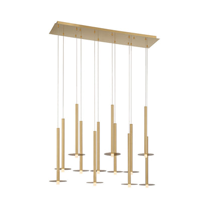 Piatto Linear LED Chandelier in Detail.