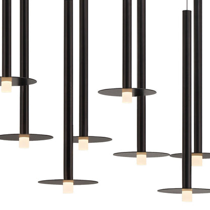 Piatto Linear LED Chandelier in Detail.