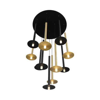 Piatto Round LED Chandelier in Detail.