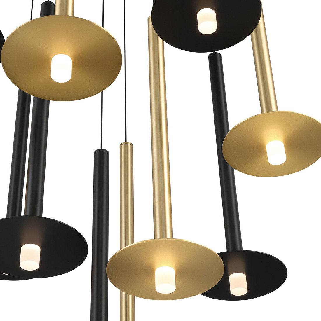 Piatto Round LED Chandelier in Detail.