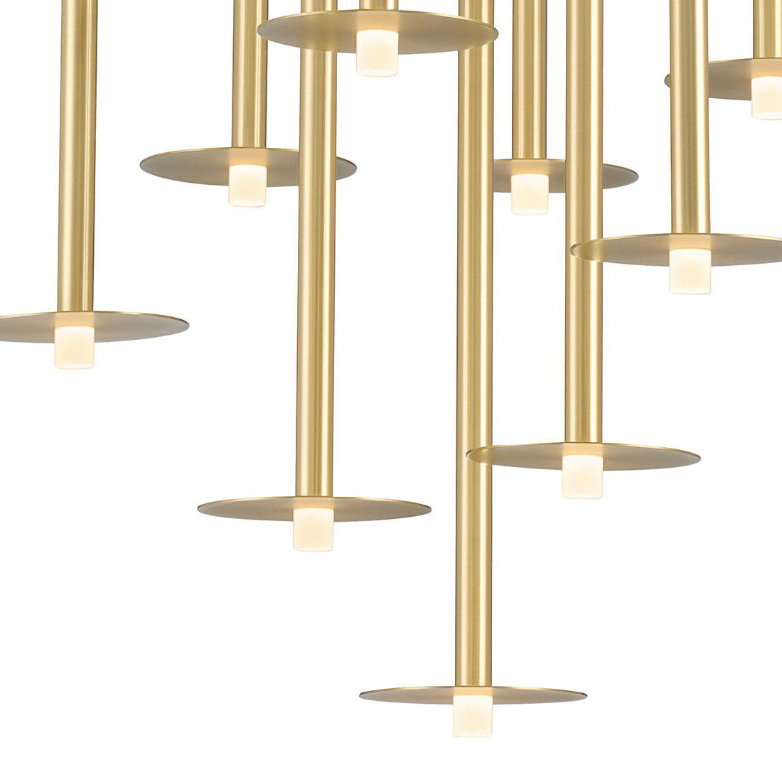 Piatto Round LED Chandelier in Detail.