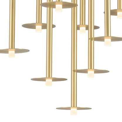 Piatto Round LED Chandelier in Detail.