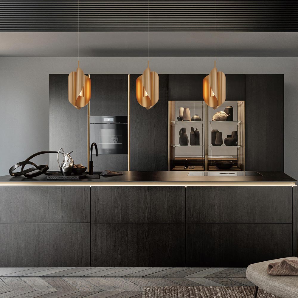 Portofino LED Pendant Light in kitchen.