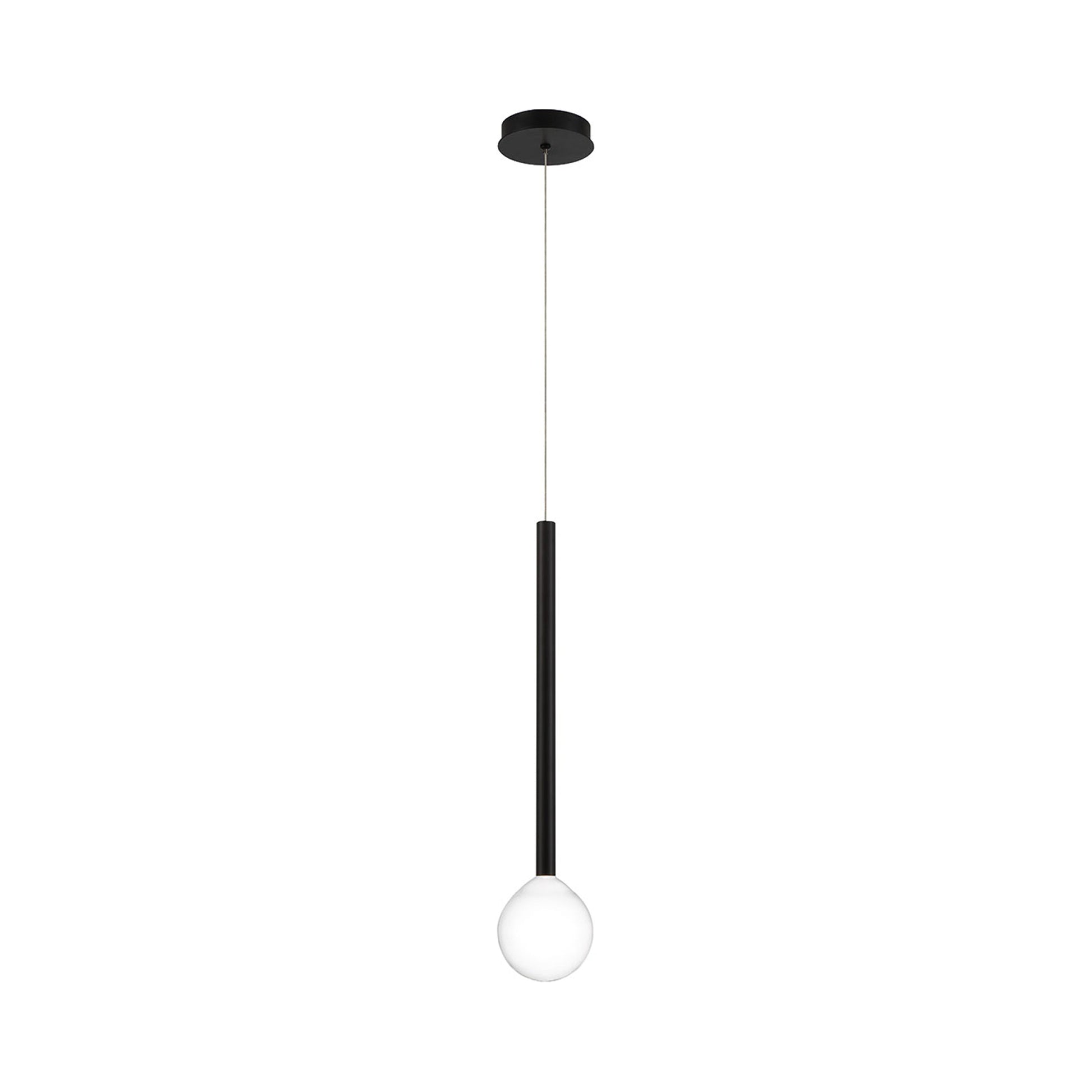 Positano LED Pendant Light in Matte Black.