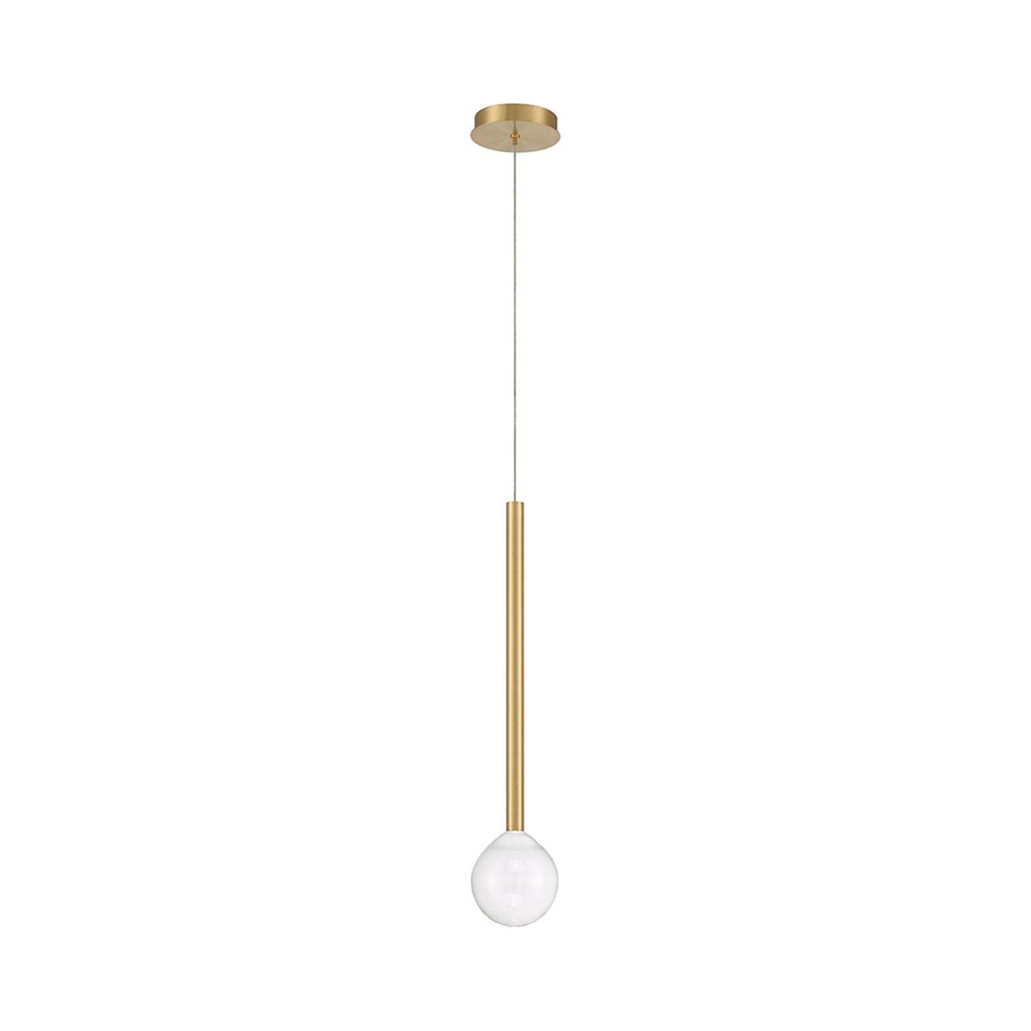 Positano LED Pendant Light in Plated Brushed Gold.