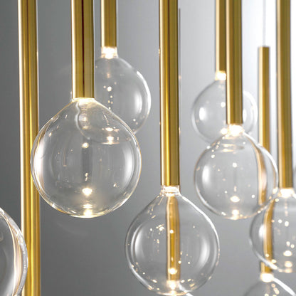 Positano Linear LED Chandelier in Detail.
