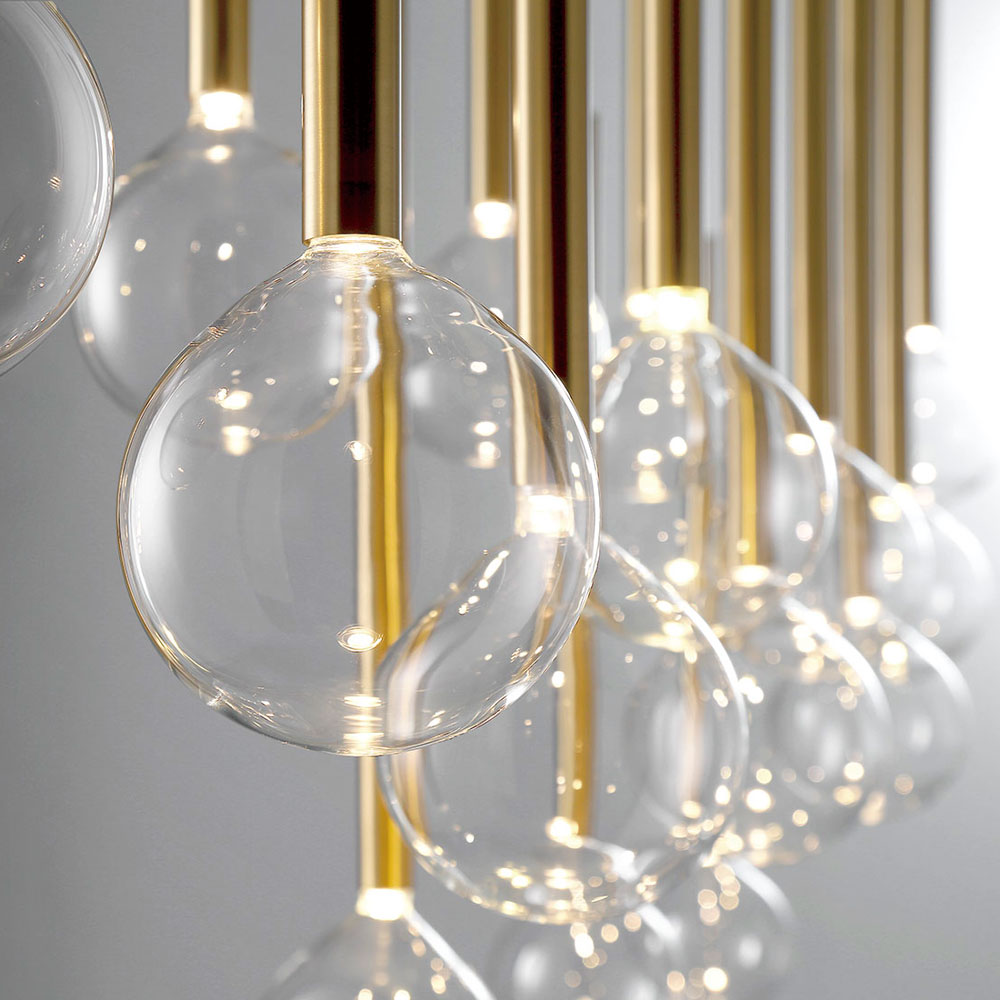 Positano Linear LED Chandelier in Detail.