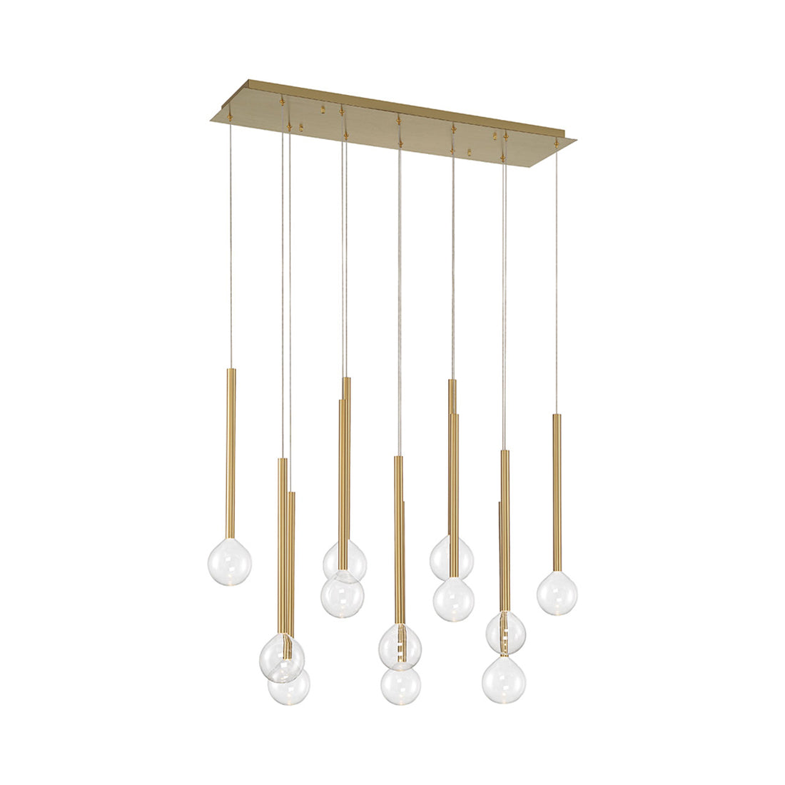 Positano Linear LED Chandelier in Detail.