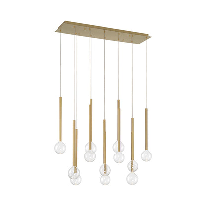 Positano Linear LED Chandelier in Detail.