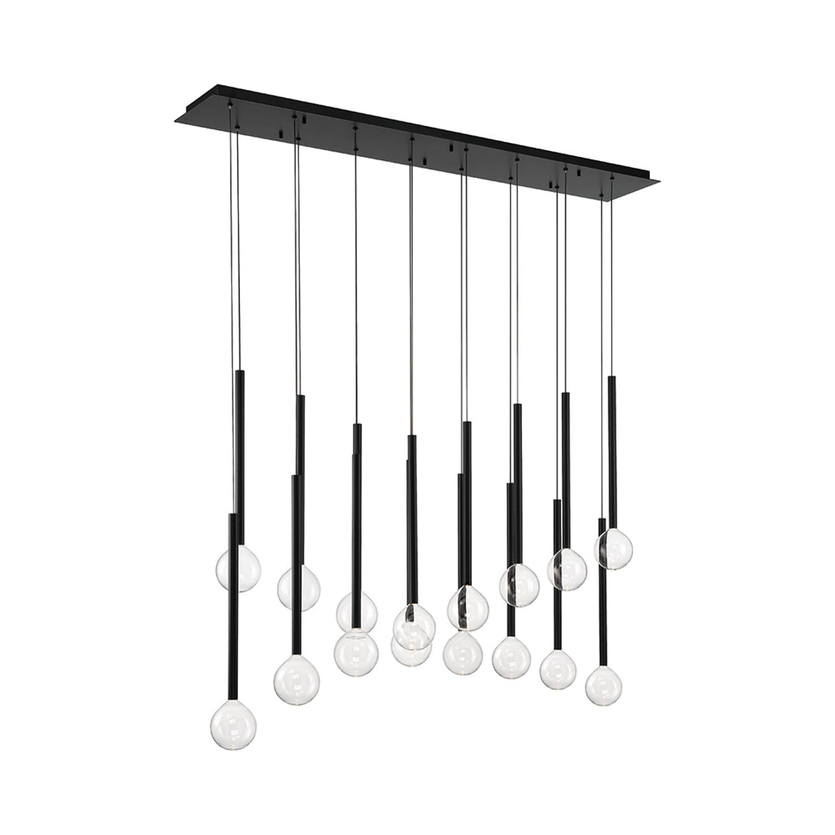 Positano Linear LED Chandelier in Detail.