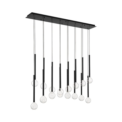 Positano Linear LED Chandelier in Detail.