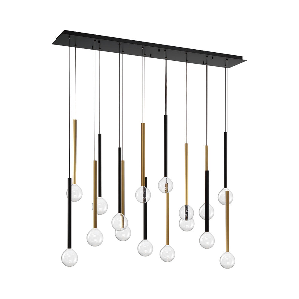 Positano Linear LED Chandelier in Detail.