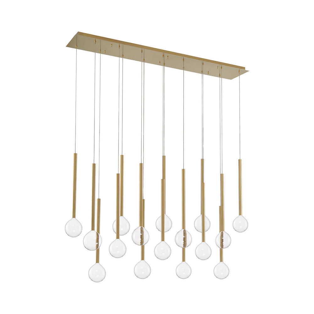 Positano Linear LED Chandelier in Detail.