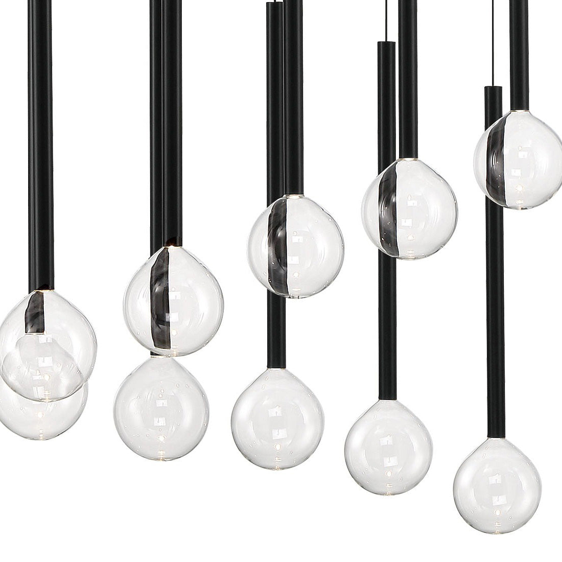 Positano Linear LED Chandelier in Detail.