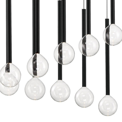 Positano Linear LED Chandelier in Detail.
