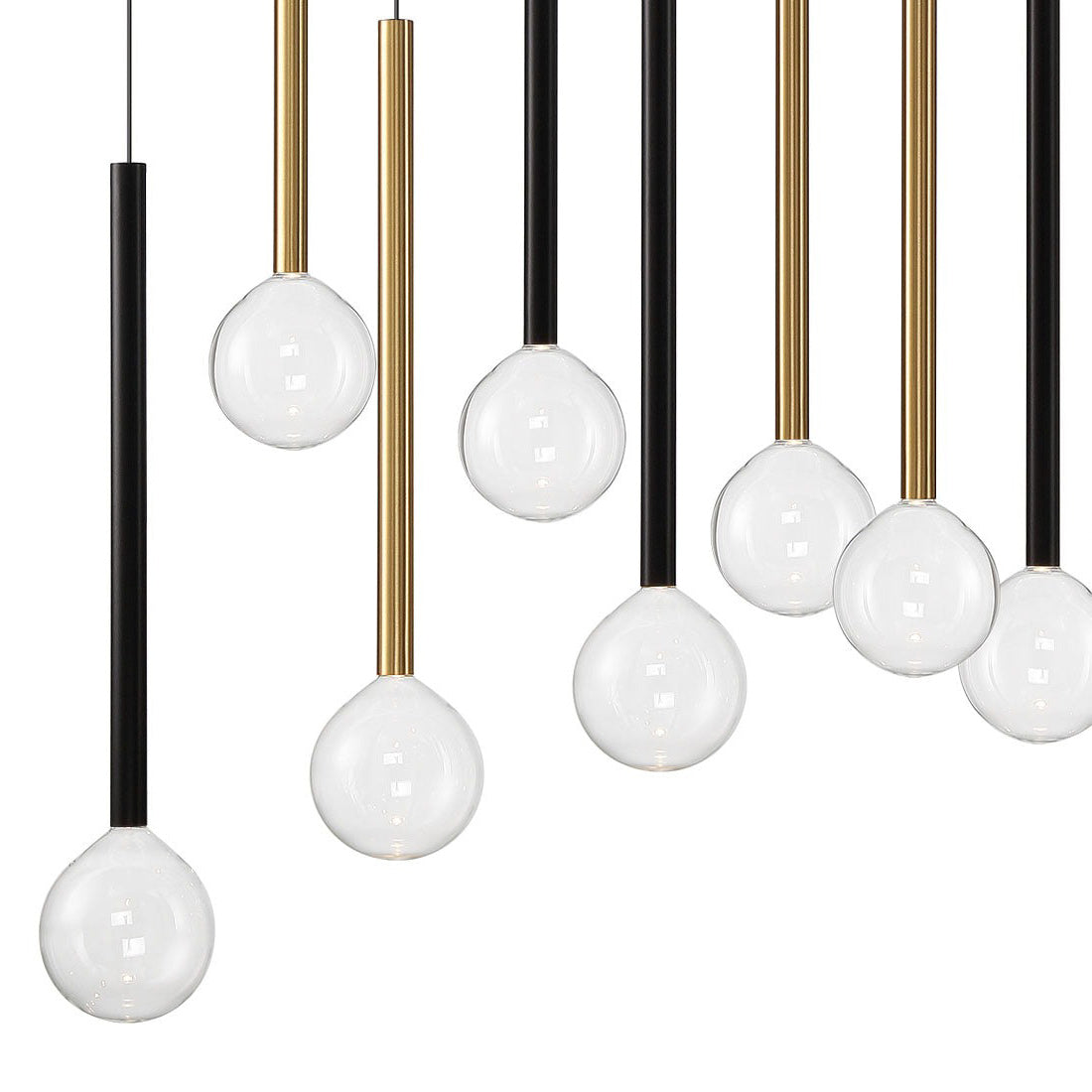 Positano Linear LED Chandelier in Detail.