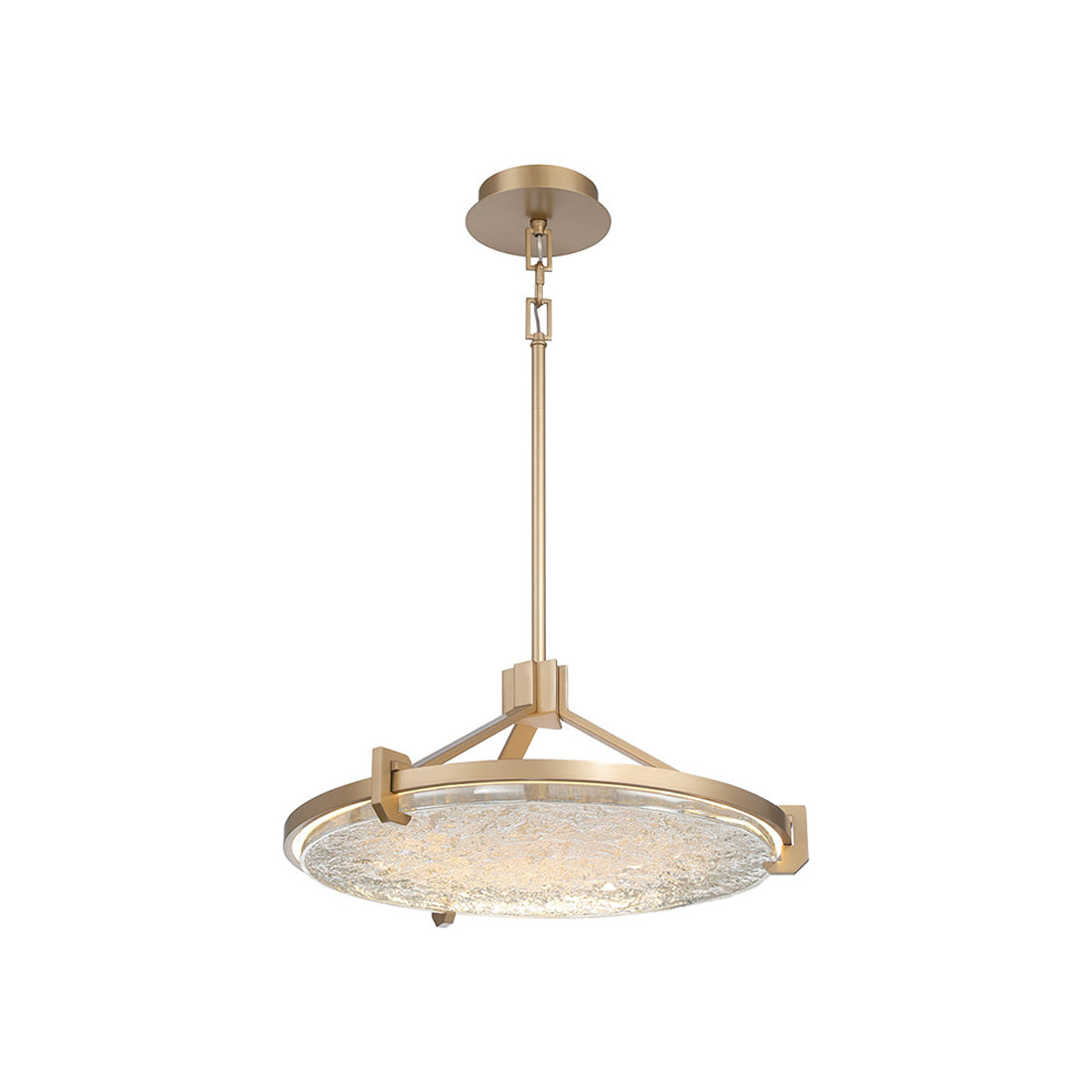 Raffinato LED Chandelier in Brushed Gold (Small).