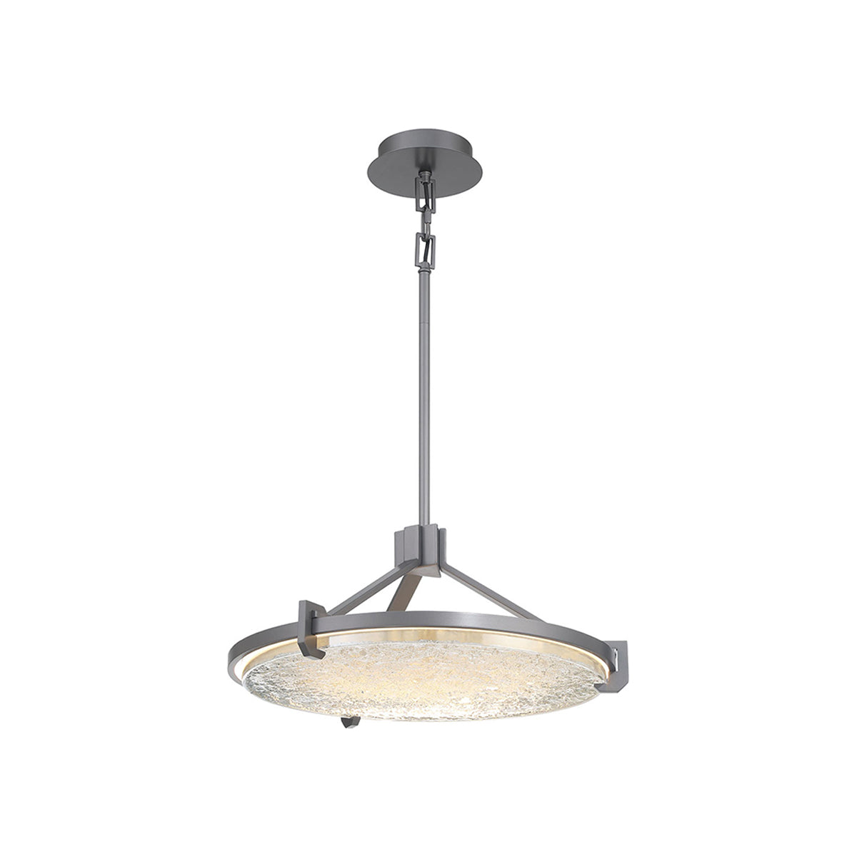 Raffinato LED Chandelier in Brushed Gunmetal (Small).