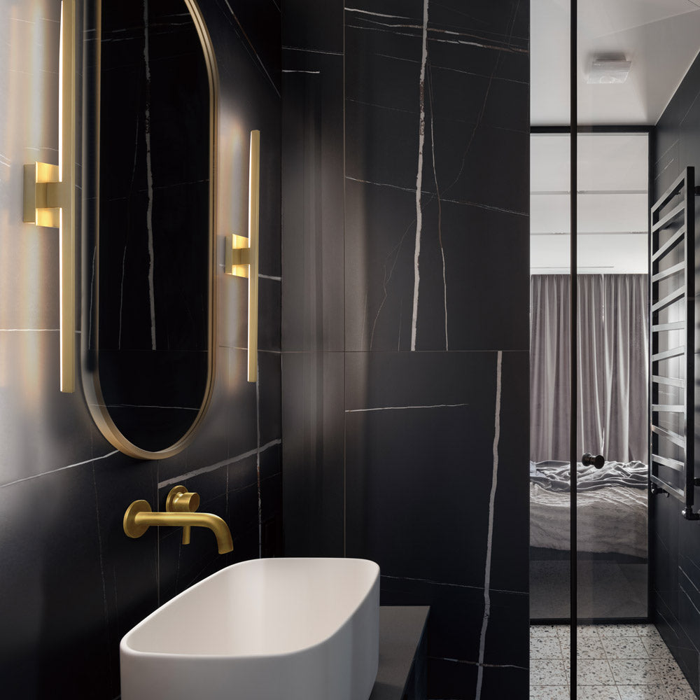 Ragusa LED Bath Vanity Light in bathroom.