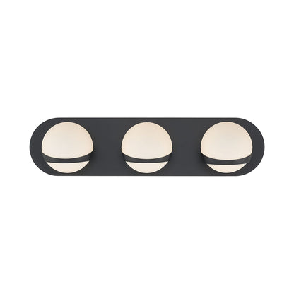 Rovigo Bath Vanity Light in Matte Black (3-Light).