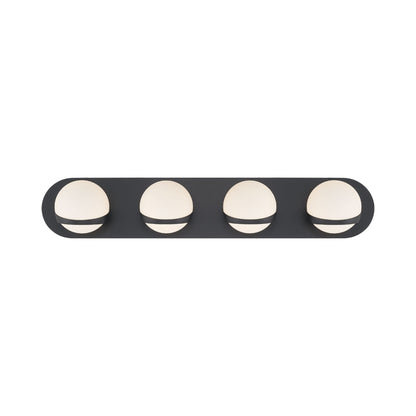 Rovigo Bath Vanity Light in Matte Black (4-Light).