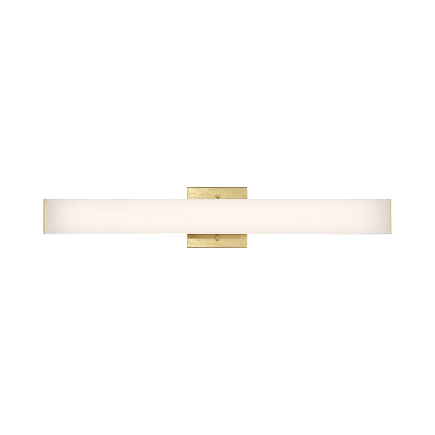 Ruvo LED Bath Vanity Light in Anodized Brushed Gold.