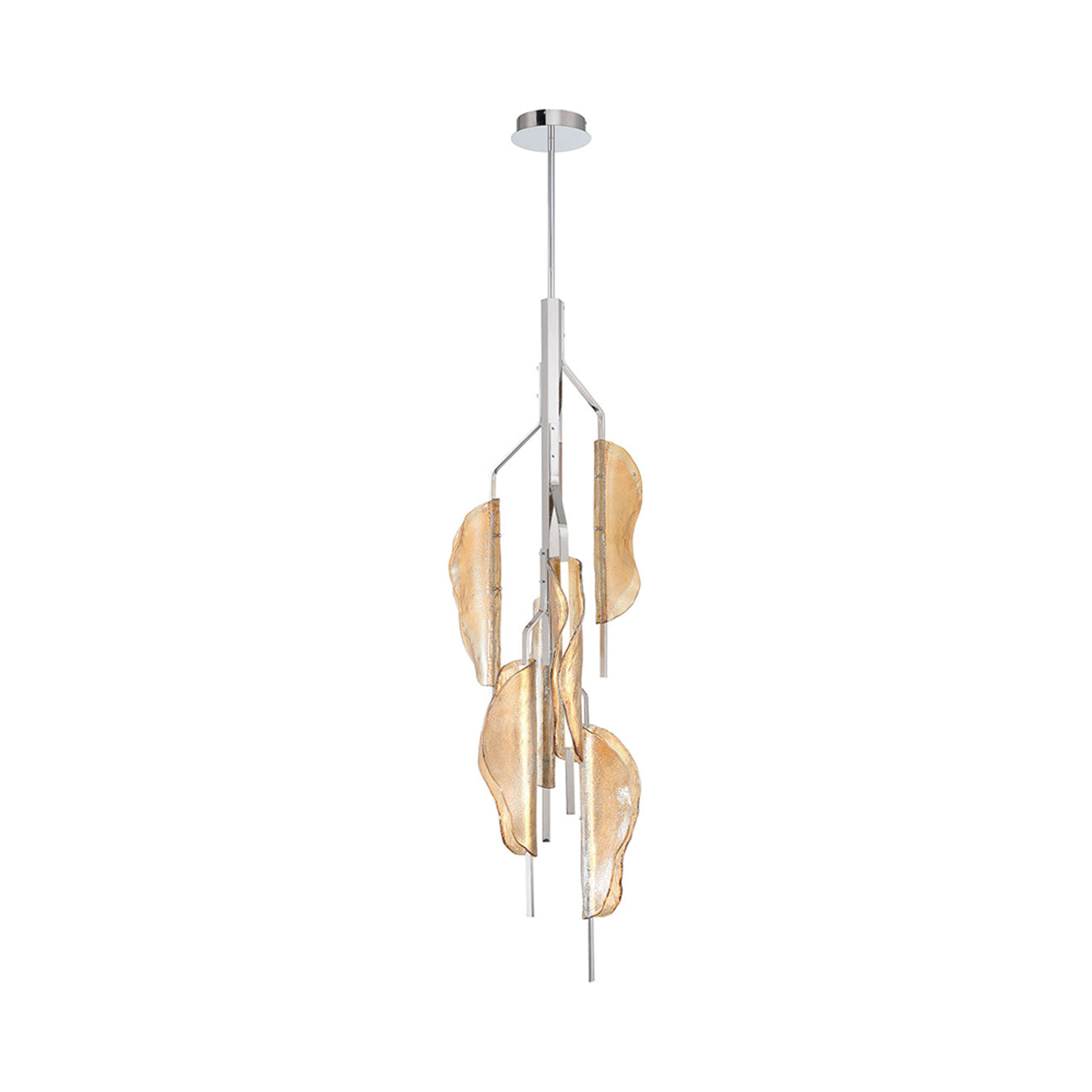 Savona Grand LED Pendant Light in Amber.