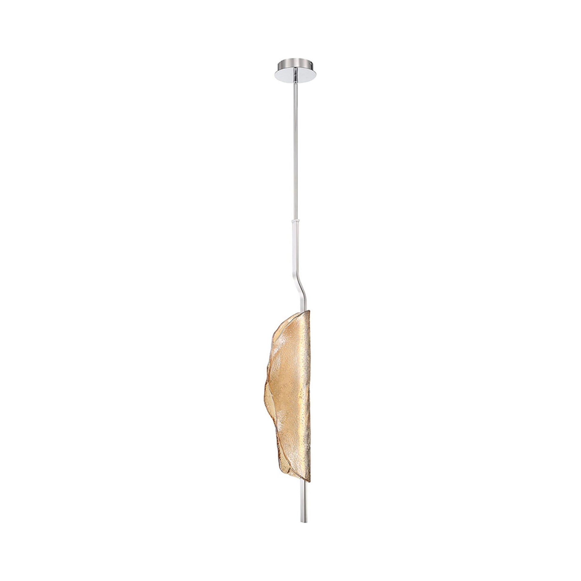 Savona LED Pendant Light in Amber.