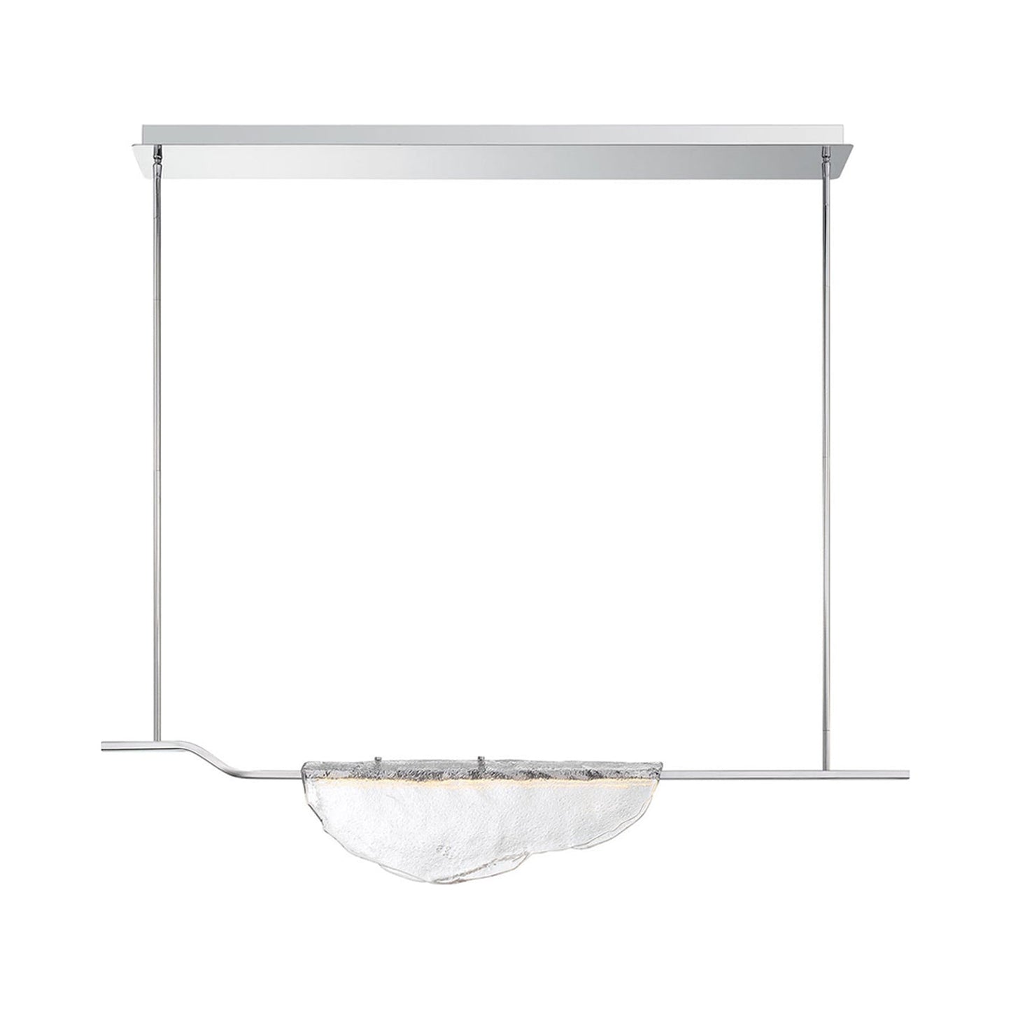 Savona Linear LED Chandelier in Clear (1-Light).