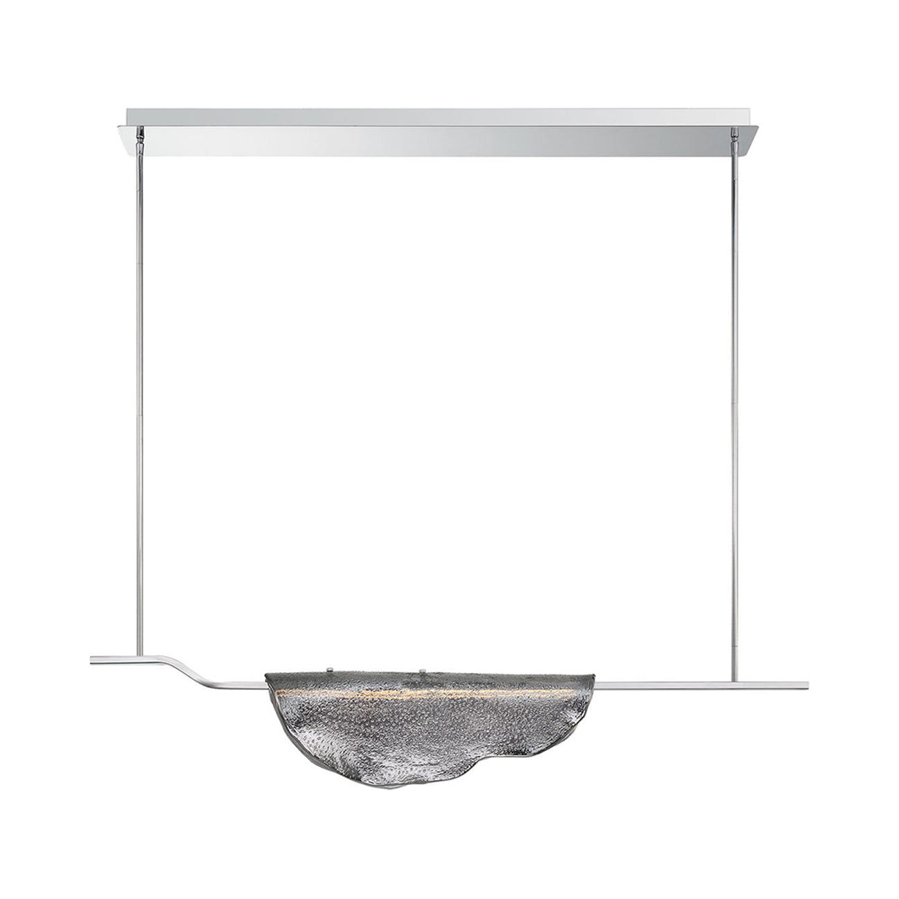 Savona Linear LED Chandelier in Smoke (1-Light).