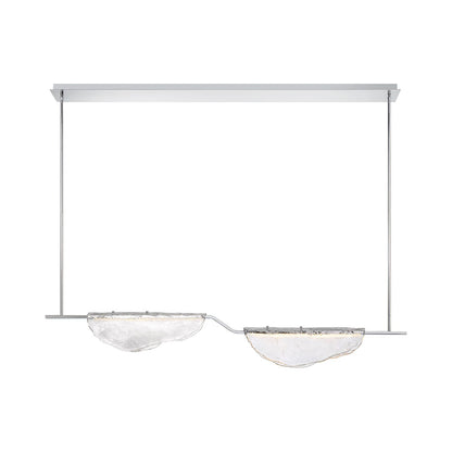Savona Linear LED Chandelier in Clear (2-Light).