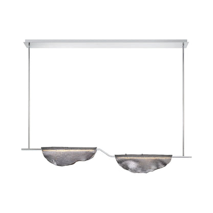 Savona Linear LED Chandelier in Smoke (2-Light).