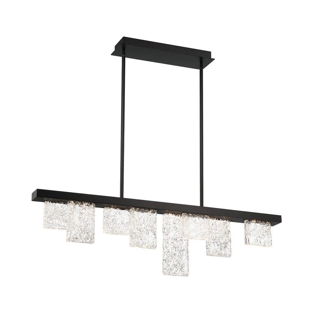 Siena Linear LED Chandelier in Brushed Black (8-Light).