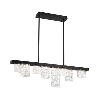 Siena Linear LED Chandelier in Brushed Black (8-Light).