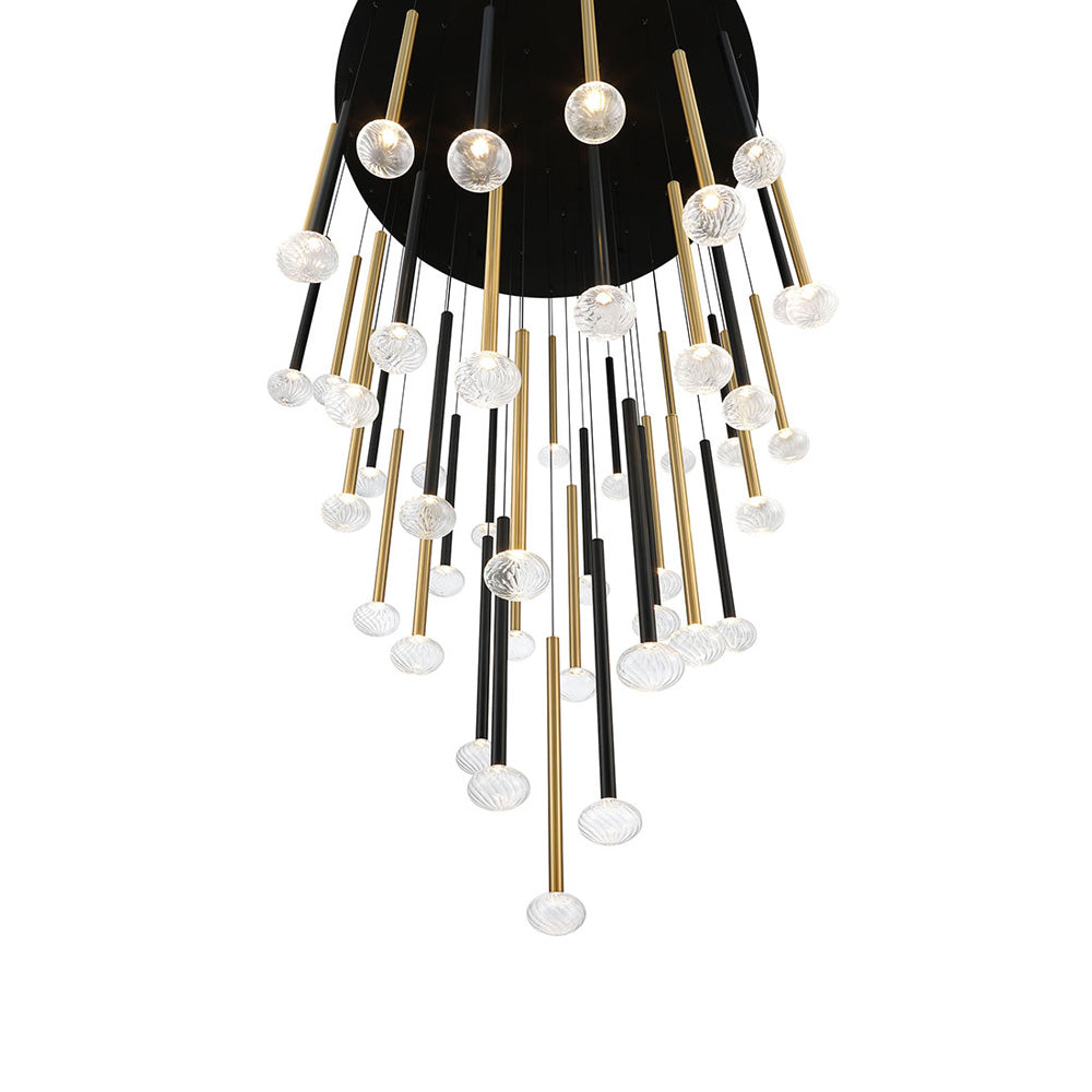 Soffio Round LED Chandelier in Detail.