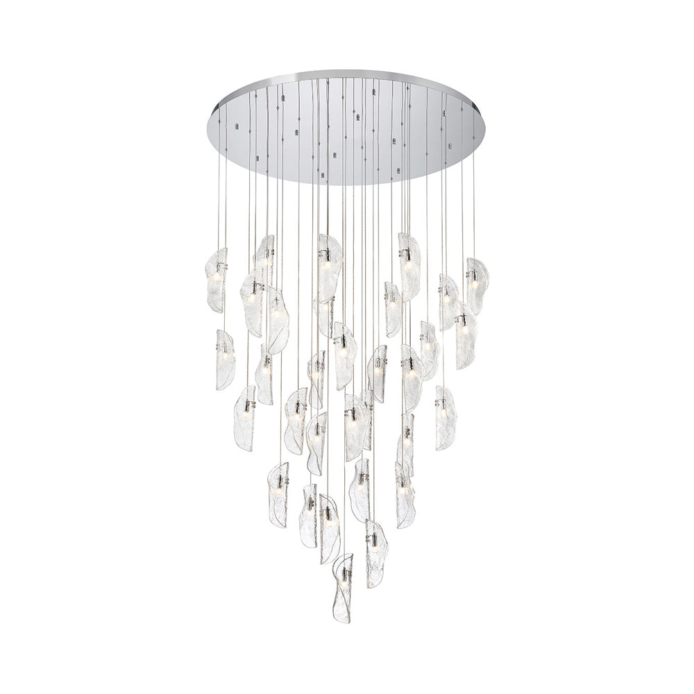 Sorrento Grand Chandelier in Chrome/Clear (32-Light).