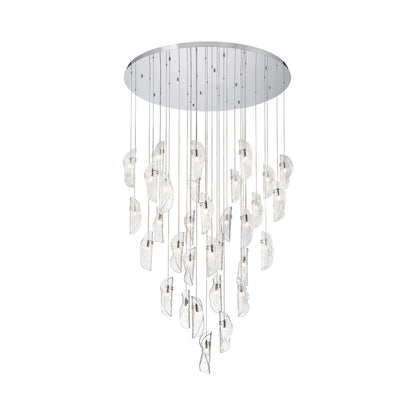 Sorrento Grand Chandelier in Chrome/Clear (32-Light).